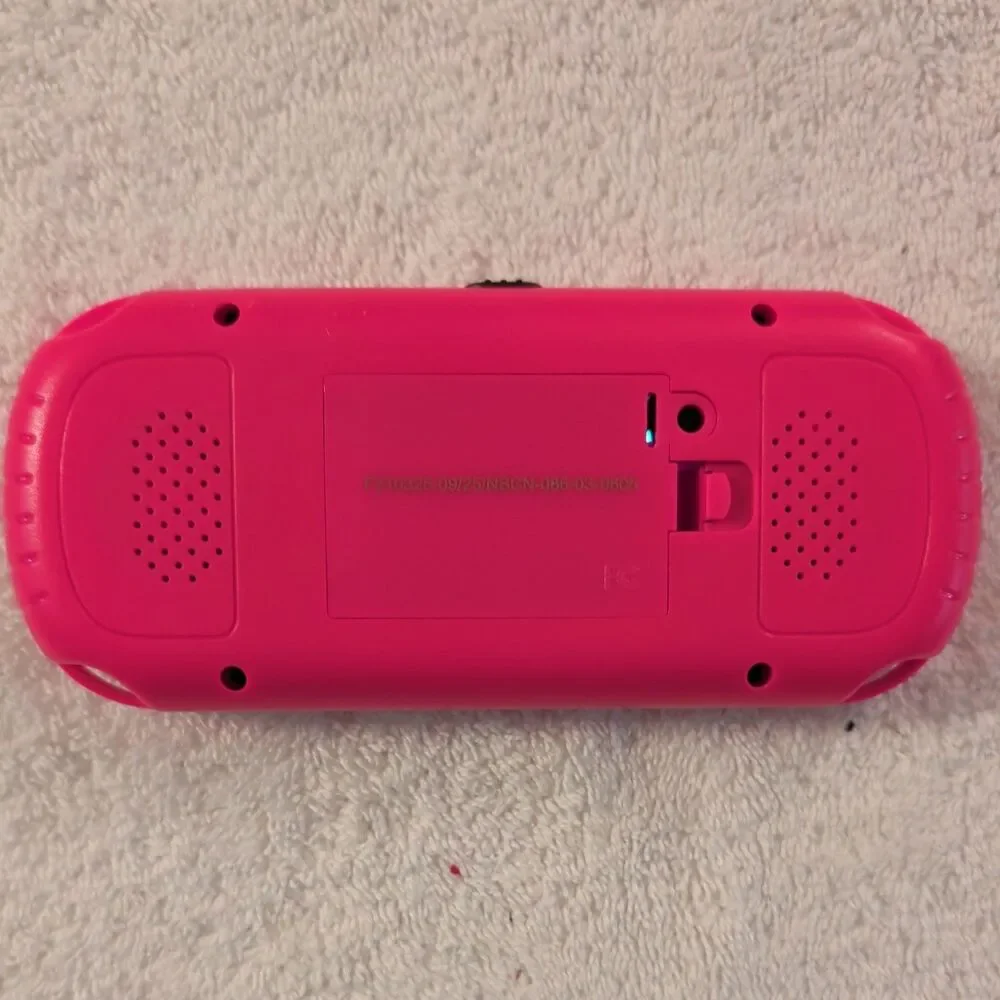 16-Bit Handheld System Pink 2.0in Screen 100 Preloaded Games Battery Powered